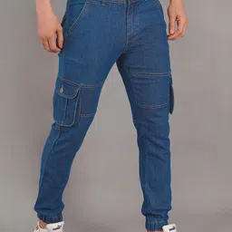 NIVASU Men Regular Fit Mid-Rise Stretchable Jeans image 4