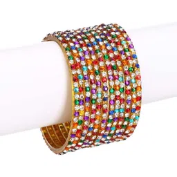 SOMIL Set Of 36 Stone-Studded Bangle image 5