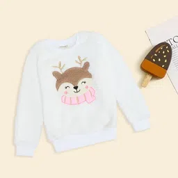 Pantaloons Junior Girls Embroidered Sweatshirt-picture-16