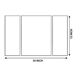 Myntra Elegant Homes White & Gold-Toned 3 Pieces Sun Printed Wall Art image 3