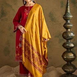 SAHASIKA Paisley Woven Design Acrylic Shawl-picture-12