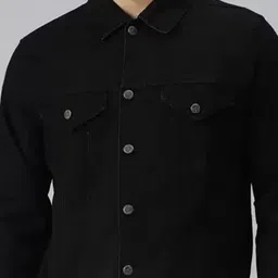 KLIZEN Men Typography Printed Denim Cotton Jacket image 4