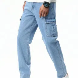 Niffar Fashion Men High-Rise Light Fade Stretchable Jeans-picture-15