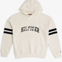 Tommy Hilfiger Europe Boys Embroidered Logo Relaxed Fit Cotton Hooded Sweatshirt-image-26