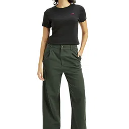 Levis Women Loose Fit Mid-Rise Cotton Parallel Trousers-image-19