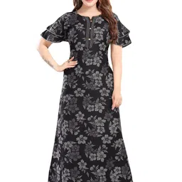 LIFE-TALE Printed Maxi Nightdress image 3