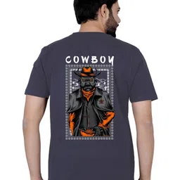 LA MILANO Men Graphic Printed Round Neck Pure Cotton T-shirt-picture-22