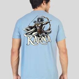 Greylongg Men Graphic Printed Round Neck Cotton T-shirt image 2