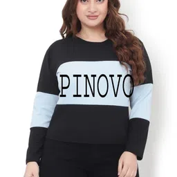 PINOVO Women Colourblocked Pure Cotton T-shirt-picture-33