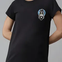 DressBerry Women Black Polyester Printed Tshirts-picture-41