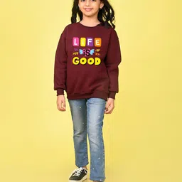 NUSYL Girls Printed Sweatshirt-image-75