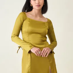 aayu WomenSatin A-Line MiniDress-picture-18