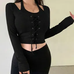 TABADTOD Ribbed Crop Top image 4