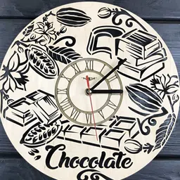 QEZNEF Beige Printed Analogue Wall Clock-image-65