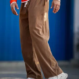 MaverIQ Men Regular Fit Mid-Rise Flexi Waist Trousers image 2