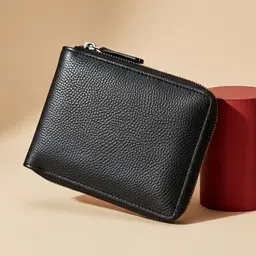 kymmo Men & Women Casual, Ethnic, Evening/Party, Formal, Travel, Trendy Black Artificial Leather Wallet-picture-16