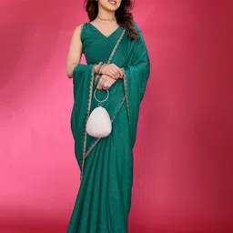 ROOP SUNDARI SAREES Embellished Border Saree With Blouse Piece-picture-37