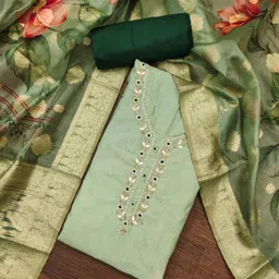 ASISA Embroidered Unstitched Dress Material-picture-37