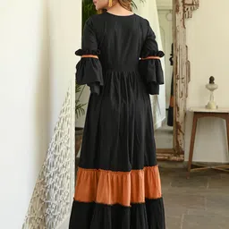 DressBerry Bell Sleeve Maxi Dress image 3