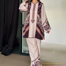 AXI COUTURE Printed Long Sleeves Tunic With Trousers-picture-34