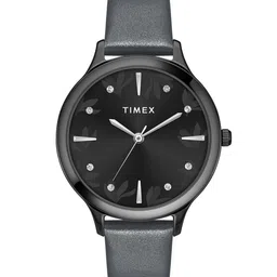 Timex Women Brass Embellished Dial & Leather Straps Analogue Watch TWTL12109-picture-13