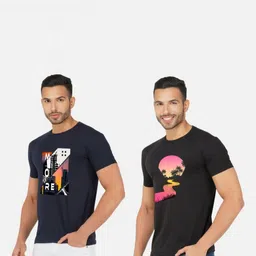 GLOBAL NOMAD Men 2 Printed Bio Finish Applique T-shirt image 4