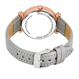 CSAMON Women Pack of 2 Printed Dial & Straps Analogue Watch GR379RG Q BRO Vel GREY L image 4