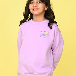 NUSYL Girls Typography Printed Oversized Sweatshirt-picture-4