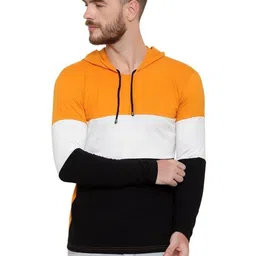 BI FASHION Men Colourblocked Henley Neck Pockets T-shirt-picture-39