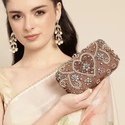 Anouk Embroidered Box Clutch-picture-0