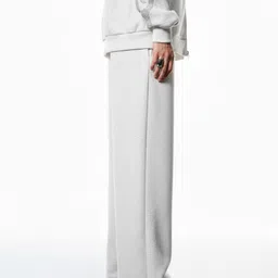 dockstreet Women Solid White Track Pants image 3