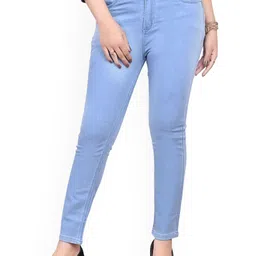 Hayler Women Skinny Fit Mid-Rise Low Distress Stretchable Jeans-image-84