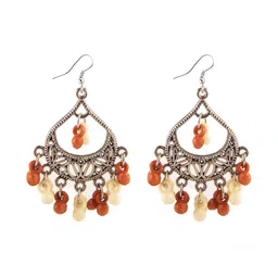 Creative Frogs Set Of 2 Silver-Plated Oxidised Geometric Drop Earrings image 3