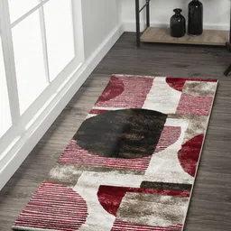 OBSESSIONS Red & Brown Printed Rectangular Bedside Runners-picture-33