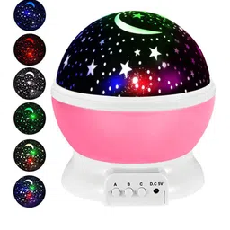 ADKD Pink 360 Degree Moon Night Light Lamp image 3