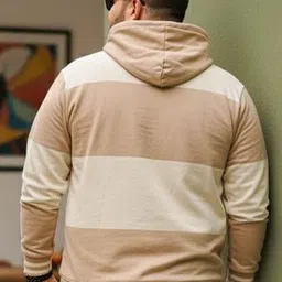 AUSTIVO Men Colourblocked Hooded Sweatshirt image 4