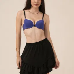 DressBerry Women Blue Underwired Heavily Padded Push-Up Bra-picture-25