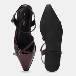 Forever Glam by Pantaloons Women Pointed Toe Mules With Buckles image 4