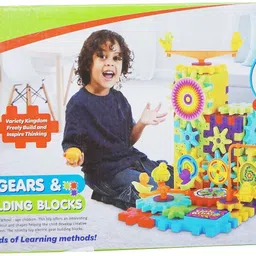urbane chic Stacking Blocks 81 Pcs Electric Gear Building Construction Set image 5
