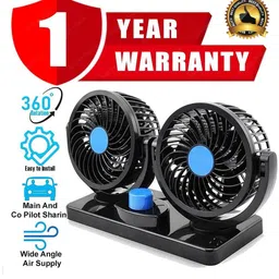 ascension Car Fan 12V 360 Head 2 Speed Quiet Strong for All Auto Vehicles-AS196 Car Interior Fan-picture-17