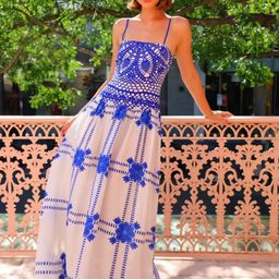 bebe Women Print Fit & Flare Maxi Dress-image-84
