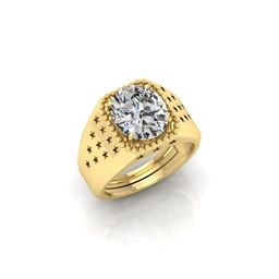 todani jems 13.25 Ratti Zircon Stone Certified Gemstone Gold Plated | Adjustable Ring With Lab Certificate-picture-22