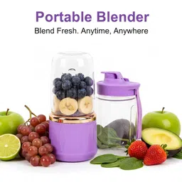 sageware 50W Hand Blender Portable Juicer Mixer Jar Mini Blender Bottle USB Rechargeable Mixer Juicer Jar image 3