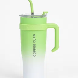 Style Homez Green & White Stainless Steel Typography Double Wall Vacuum Water Bottle-picture-20