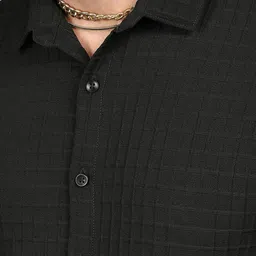 Moda Rapido Men Black Polyester Casual Shirts image 4