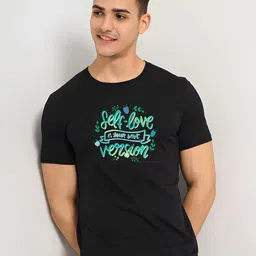 SZN Typography Printed Pure Cotton T-shirt-picture-39