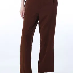 ONLY Women Straight Fit High-Rise Trousers-image-55