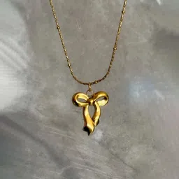 Designs & You Gold-Plated Stainless Steel Contemporary Pendants with Chains image 4