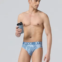 XYXX Men Pack Of 2 Metrix Printed Brief XYBRF2PCKN820 image 2