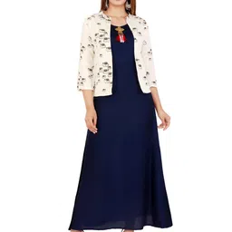 DARGU Women Navy Blue Viscose Rayon-picture-44